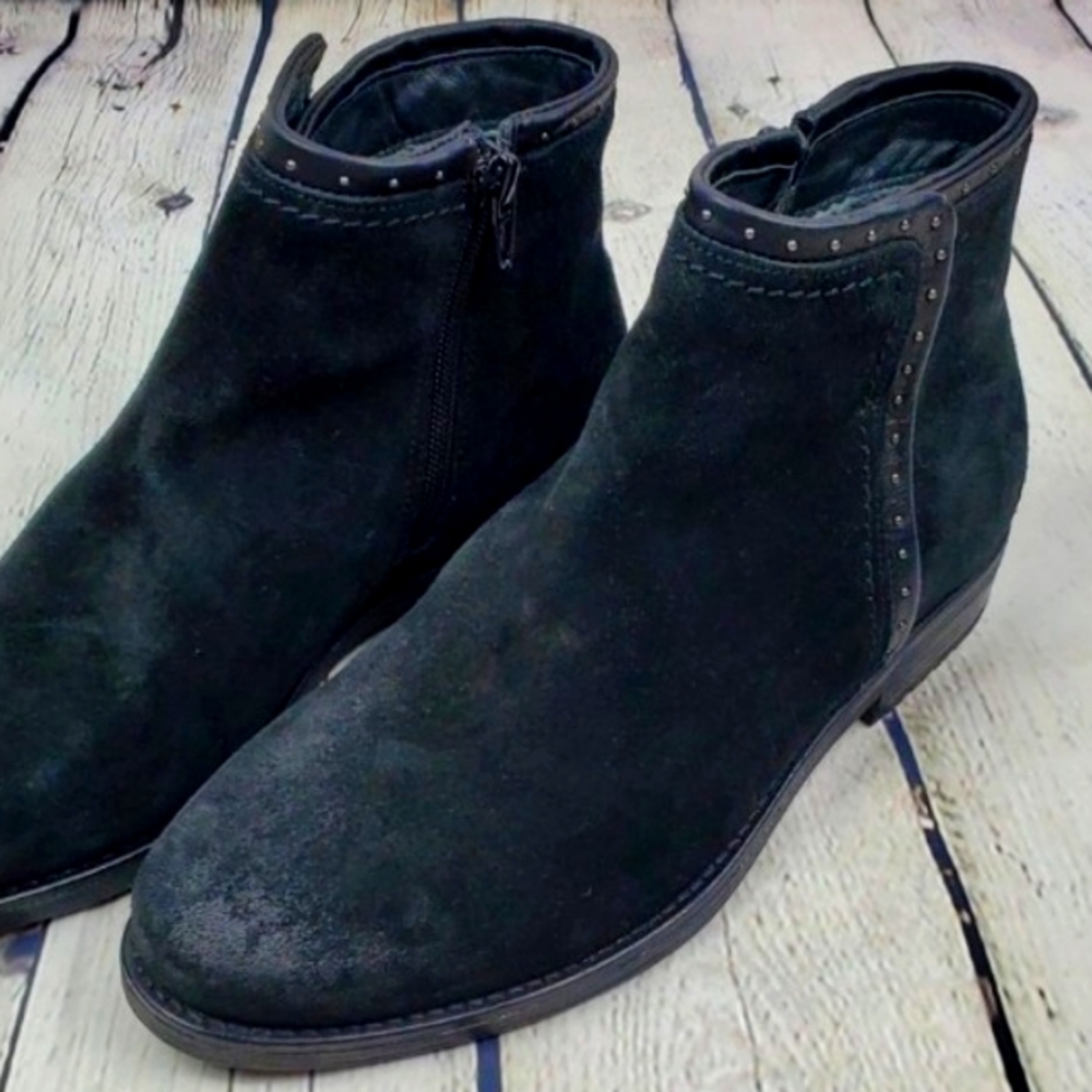 Bos & Co Ribos Black Ankle Bootie Sz 39 NEW No Box